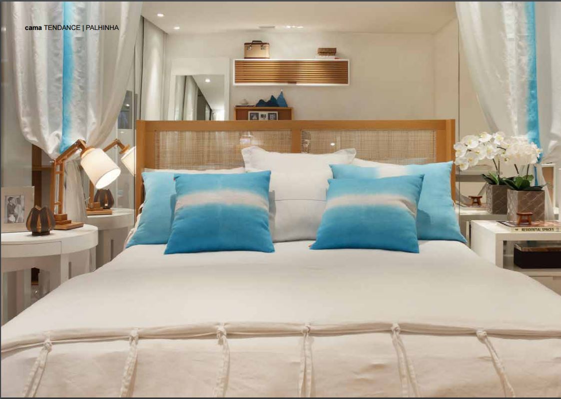 cama com cabeceira de palhinha da Canto de Dormir