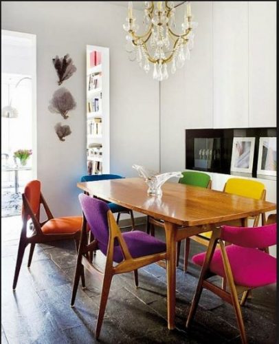 cadeiras para colorir a sala