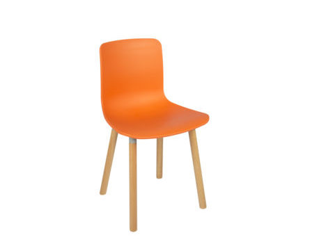 Cadeira Palito laranja.