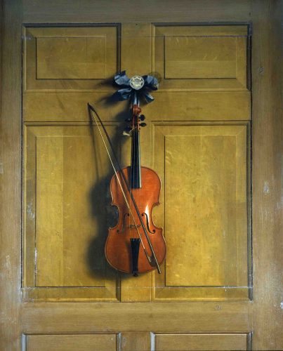 Violino de William Cavendish em trompe l'oeil