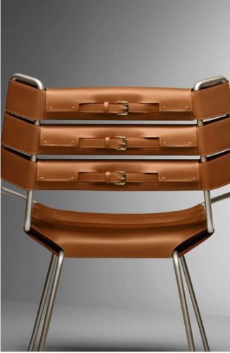 The belt chair para Objets Nomads da Louis Vuitton