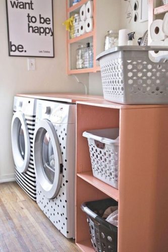 Lavanderia decorada, máquinas de lavar customizadas .
