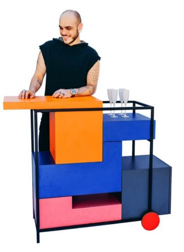 O carrinho-bar Tetris, de Pedro Gagliasso para Novos Talentos