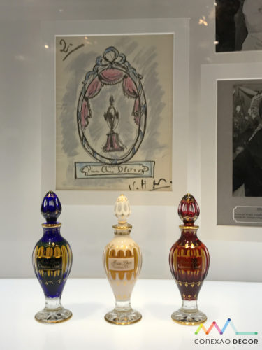 Edição especial de Miss Dior, com os frascos em cristal Baccarat, de 1949