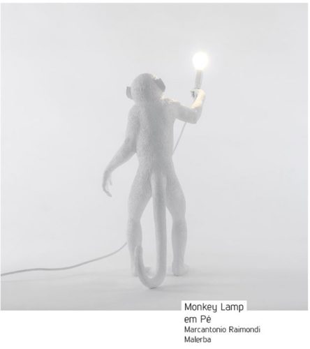 Monkey Lamp. As luminárias de macacos invadiram a decoração. 