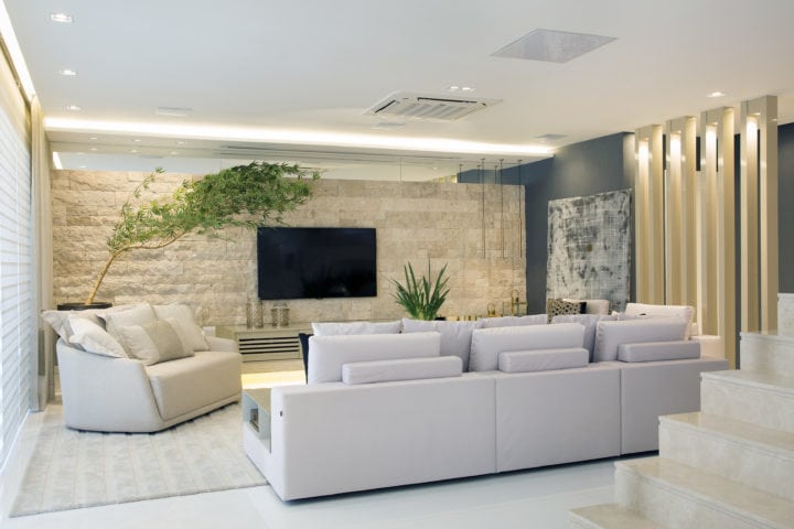 sala de estar projetada por Patricia Franco e Claudia Pimenta