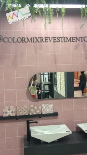Colormix Revestimentos, Azulejos Rosa com ar retrô.