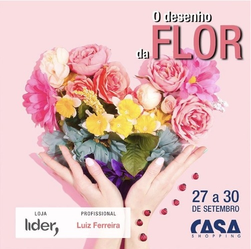 Convite exposição O desenho da flor , no Casa Shopping