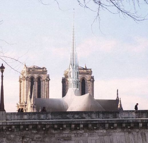 proposta de deroo para a reconstrução da Notre Dame