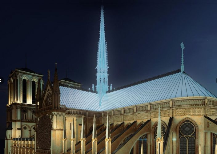 proposta do Fuksas para a reconstrução da Notre Dame