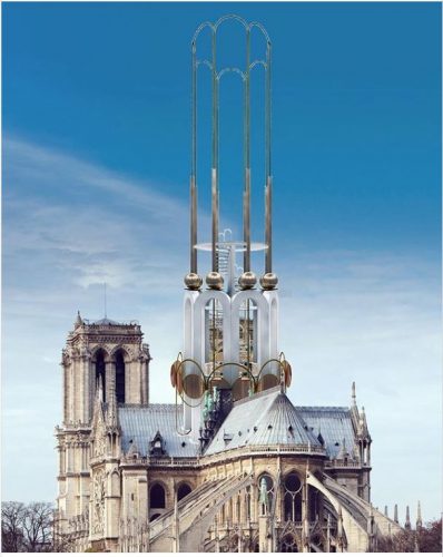 Projeto do Studio Kiss the architect para a reconstrução da Notre Dame