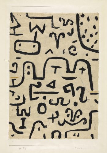 Paul Klee | Grenze, 1938, 37 | Border | Fronteira | cola colorida sobre papel sobre cartão |50 x 35,4 cm | Zentrum Paul Klee