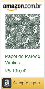 anuncio de papel de parede na Amazon