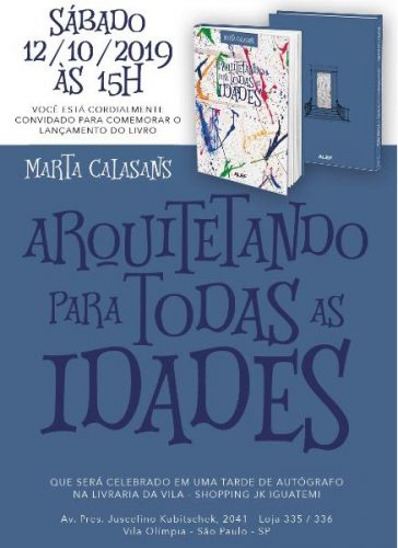 Arquiteta Marta Calasans lança livro “Arquitetando para todas as idades”