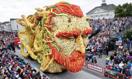Desfile na Holanda celebra Vincent van Gogh com carros alegóricos gigantes feitos de flores