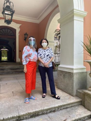Patricia Mayer e Suzete Aché na casa que que vai acontecer a Casa Cor Rio em Janeiro de 2021.
