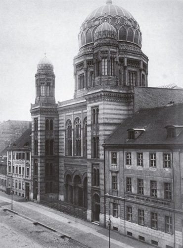 A nova Sinagoga de Berlim, construída entre 1859 e 1866.