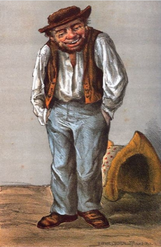 Ilustração da figura do Zé Povinho de Rafael Bordallo Pinheiro