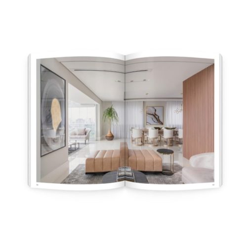 Paginas abertas do livro Home and Happiness, primeiro livro da arquiteta Ana Rozenblit lançado
