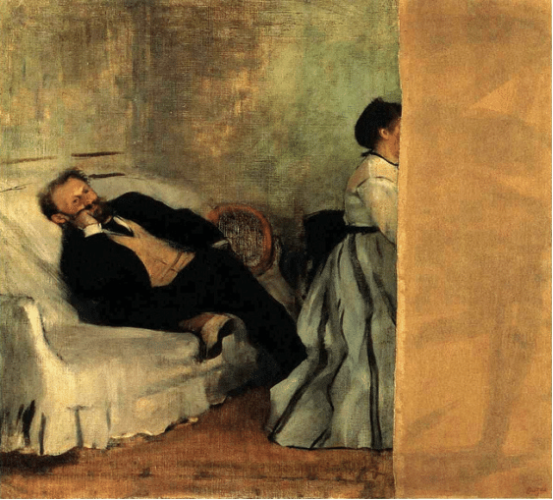 Quadro de Edgar Degas / Monsieur e Madame Manet