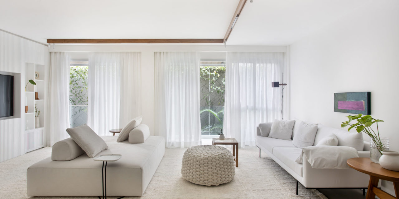 Apartamento na Lagoa com décor contemporâneo, clean e minimalista
