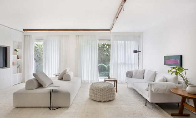 Apartamento na Lagoa com décor contemporâneo, clean e minimalista