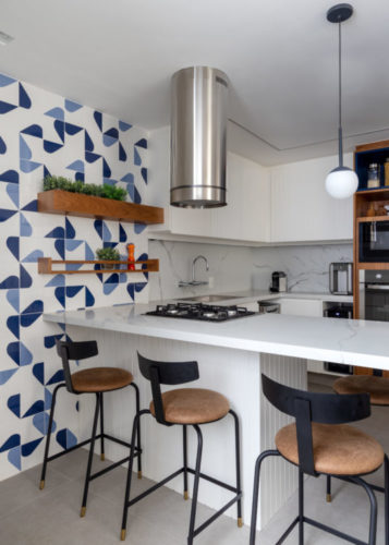 Painel azulejos cozinha e bancada