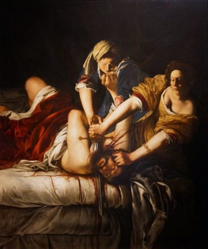Mulheres na Arte – Artemisia Gentileschi. Judite degolando Holofernes