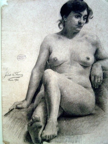 Julieta de França, Estudo de Modelo vivo feito na Académie Julian, 1901