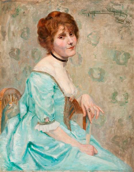 Mulhres na arte. Georgina de Albuquerque, “Dama”, 1906