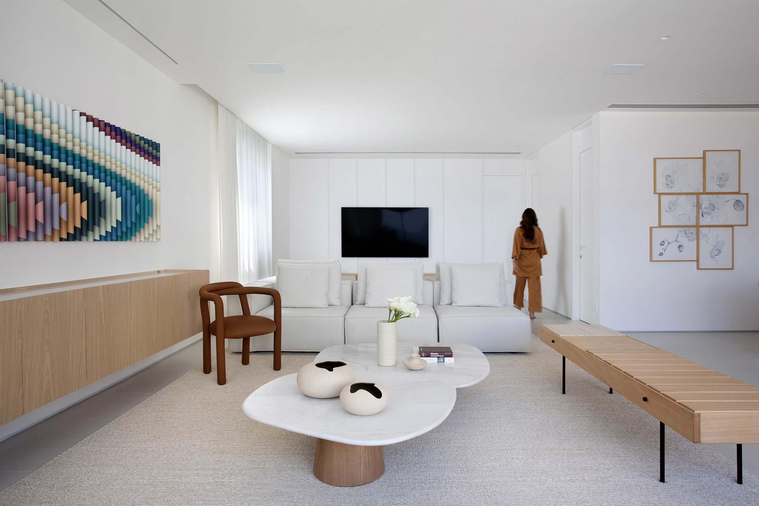 Estilo clean e minimalista no apartamento de 170 m² em Ipanema