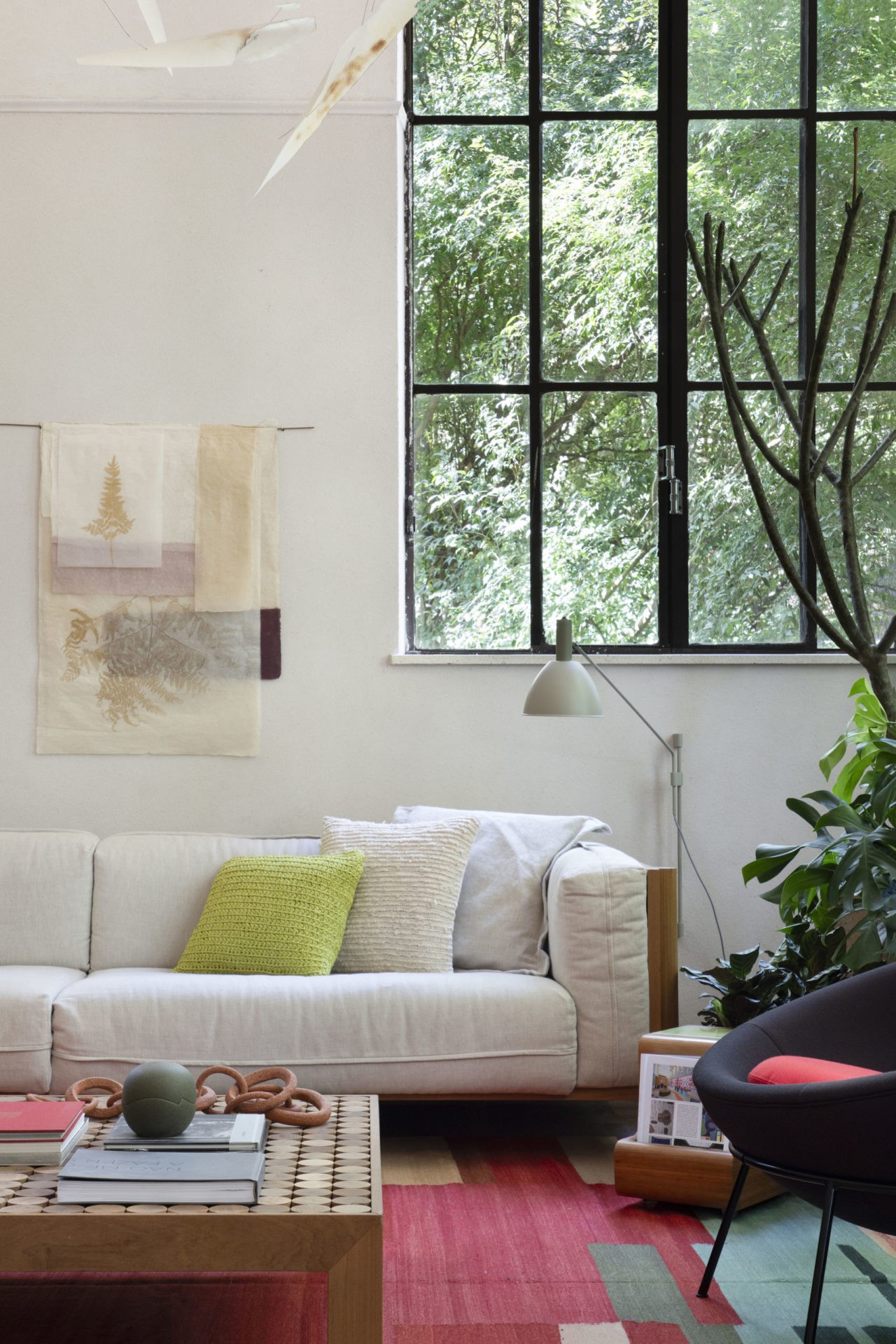 sofá branco loft alvorá