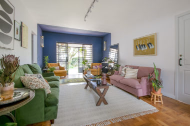 sala de estar e varanda
