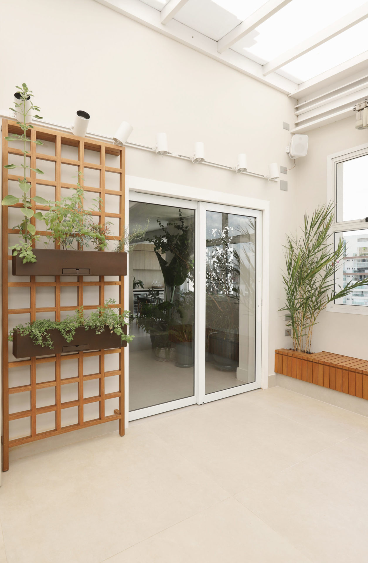 ambiente com plantas
