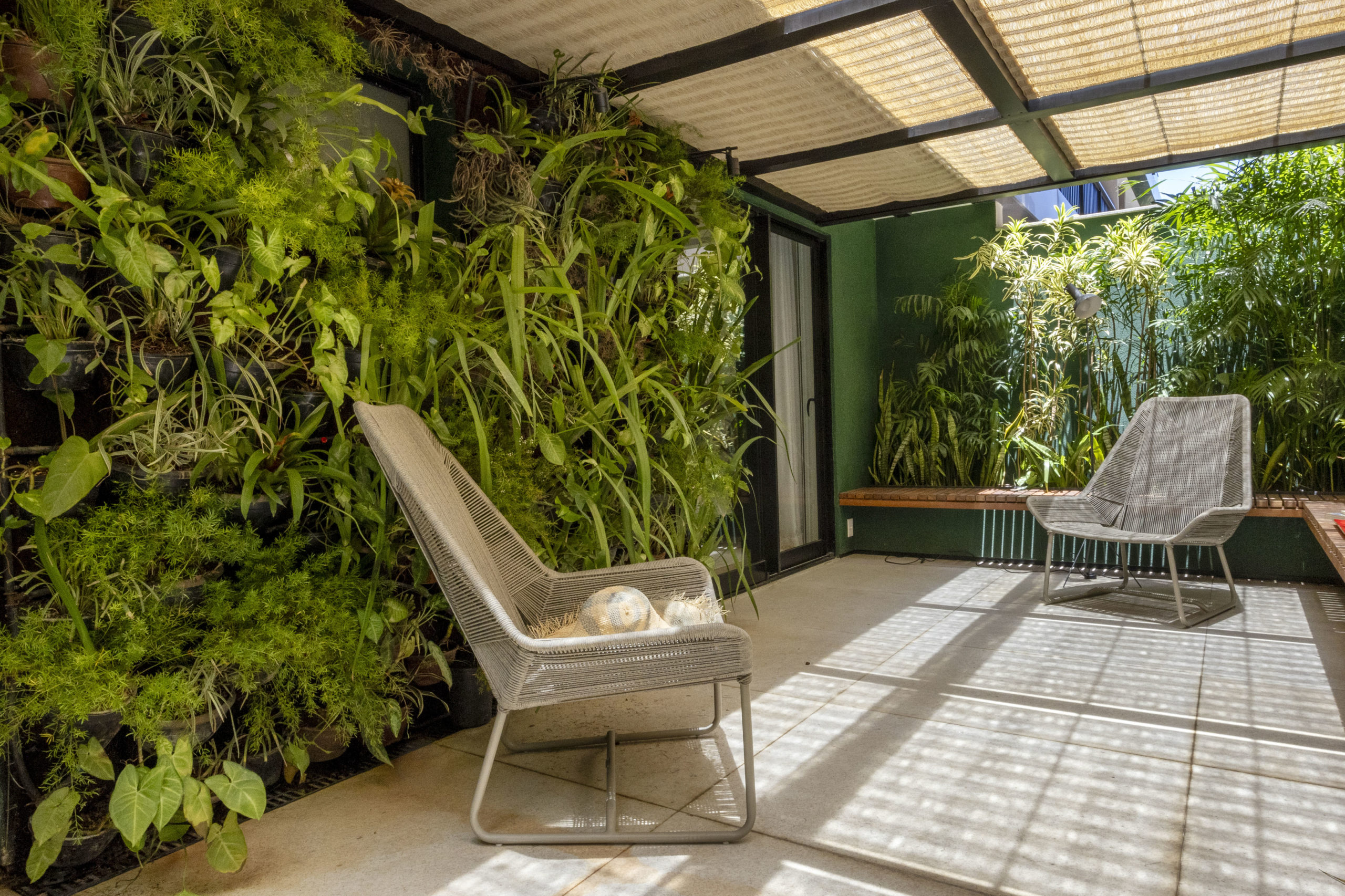poltronas e jardim de inverno