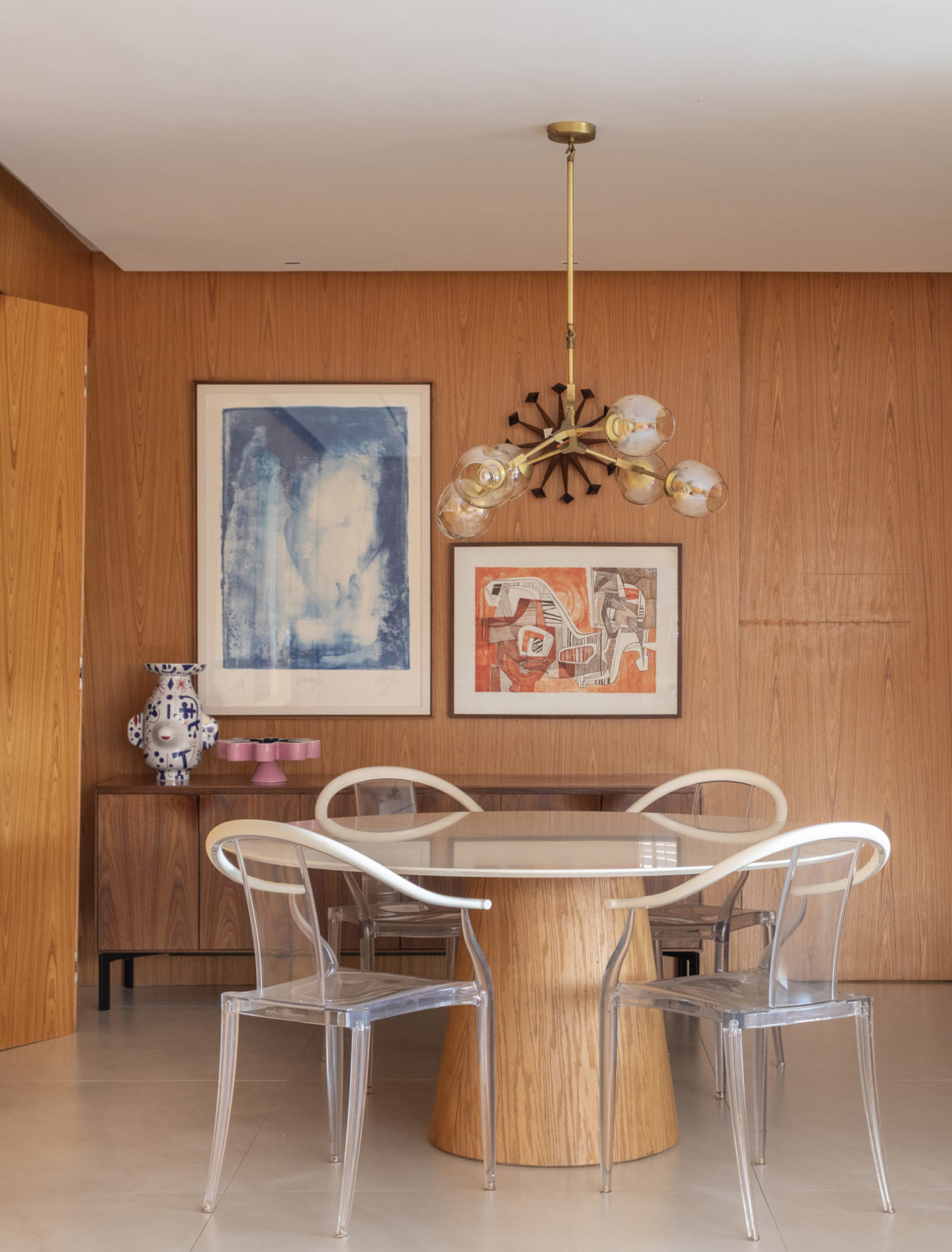 sala de jantar com divisória