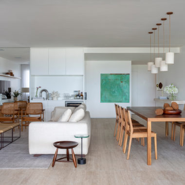 sala de jantar e estar
