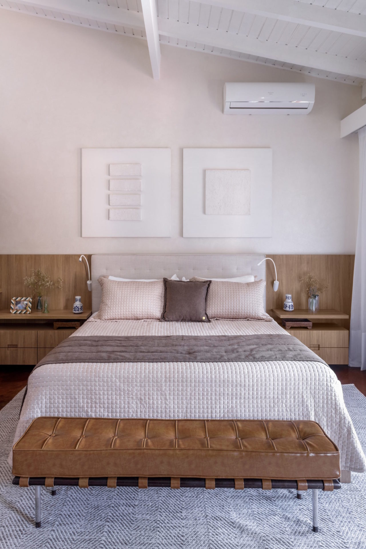 cama de casal de suíte master