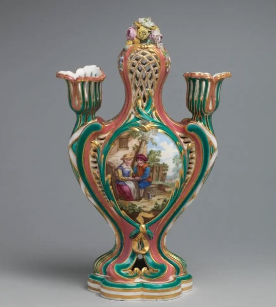 Pot-pourri porcelana, Sevres / séc XVIII.