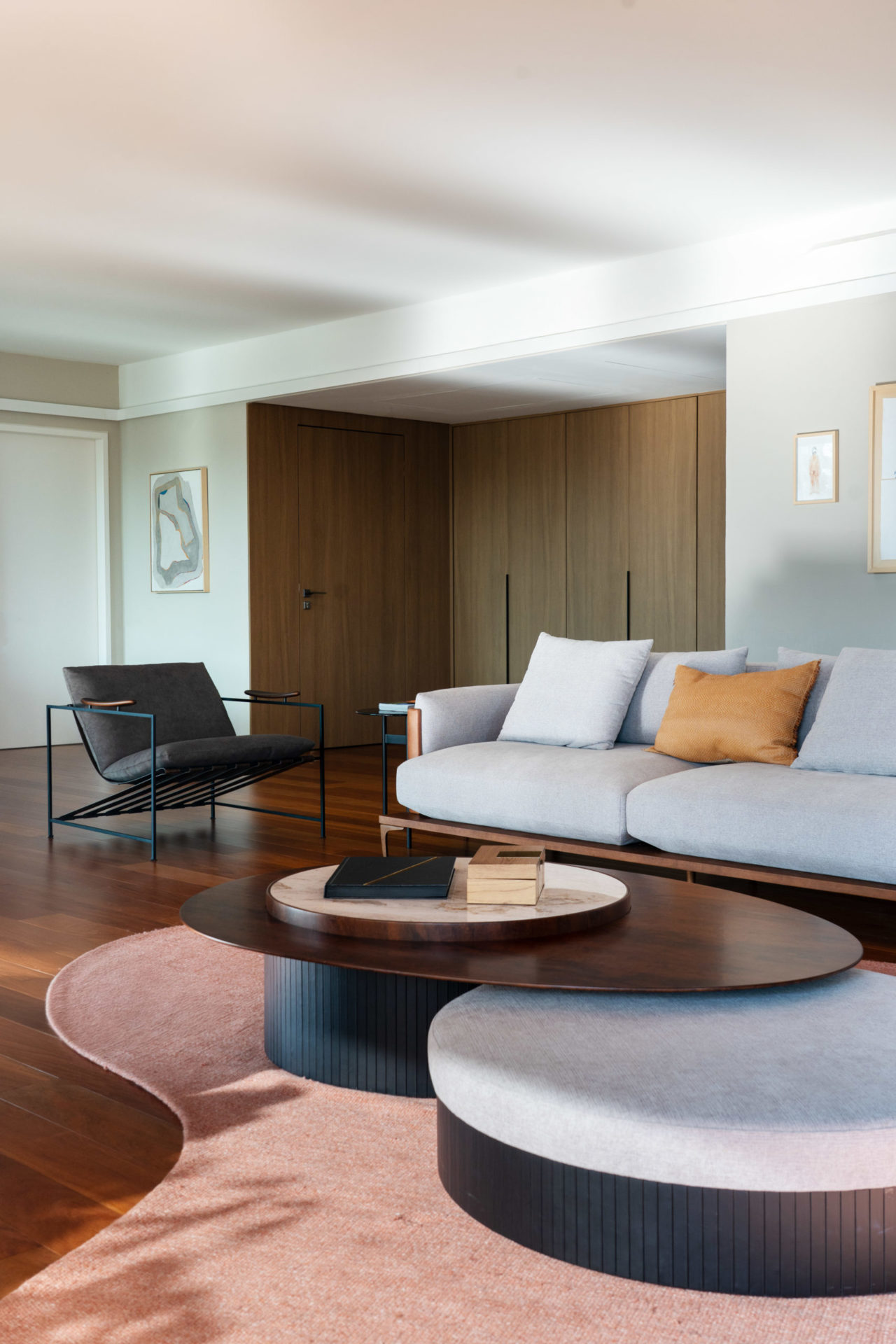 living de apartamento minimalista