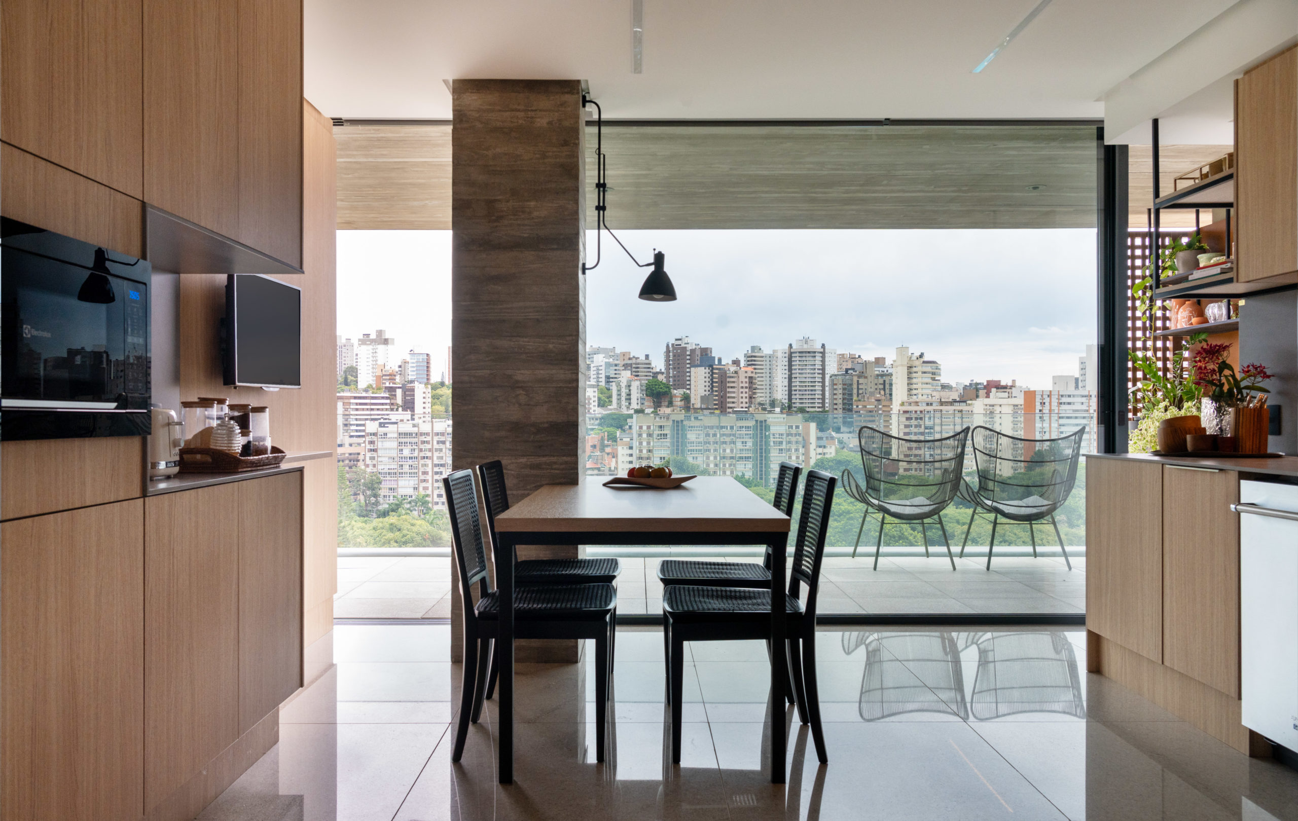 copa cozinha com vista
