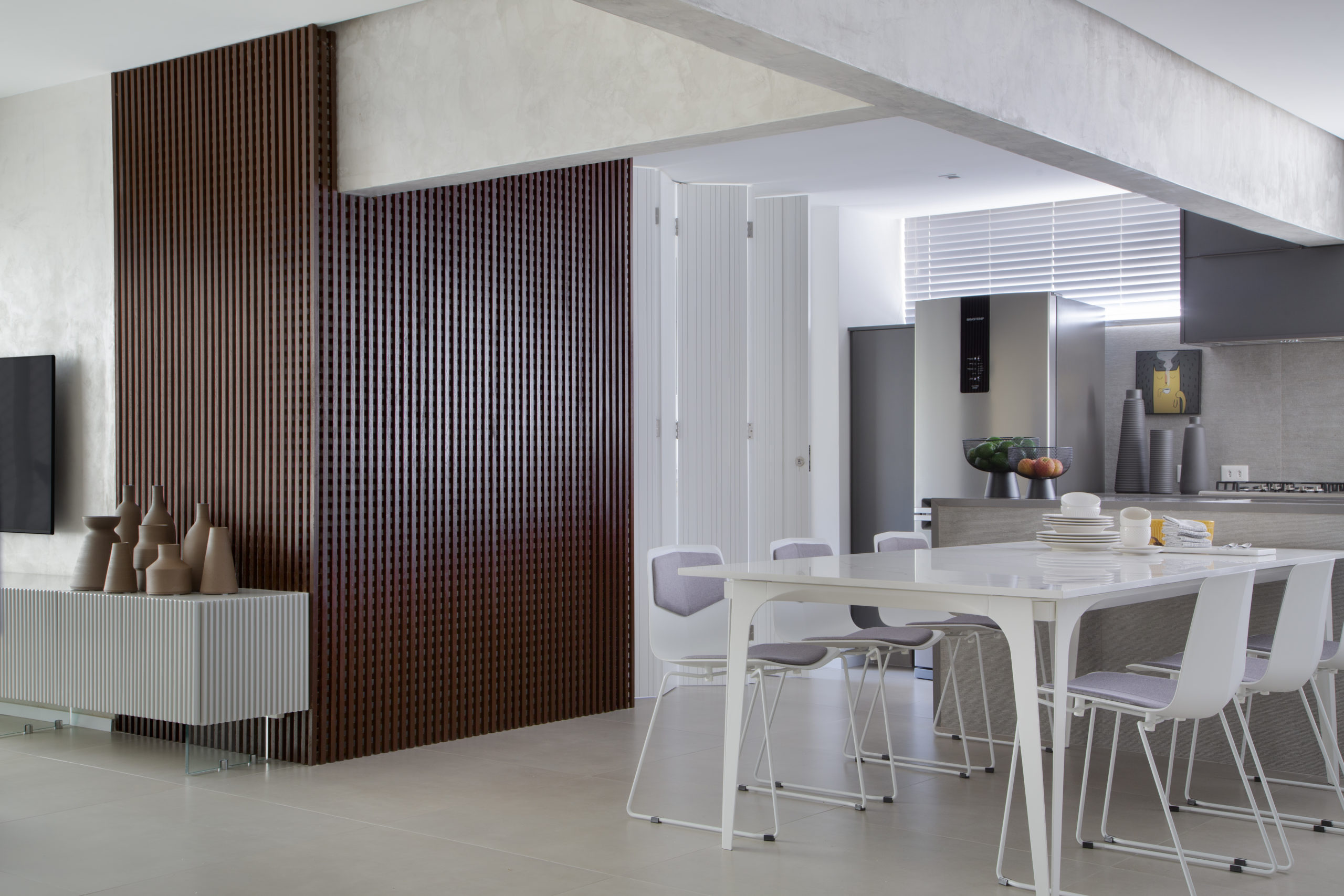sala de estar e sala de jantar