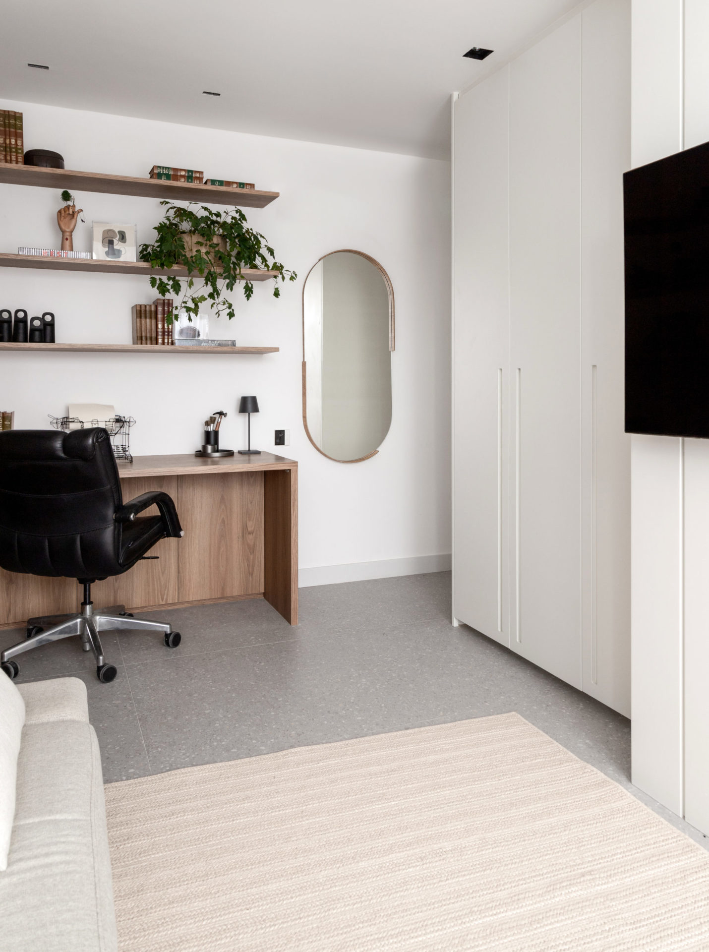 quarto com home-office