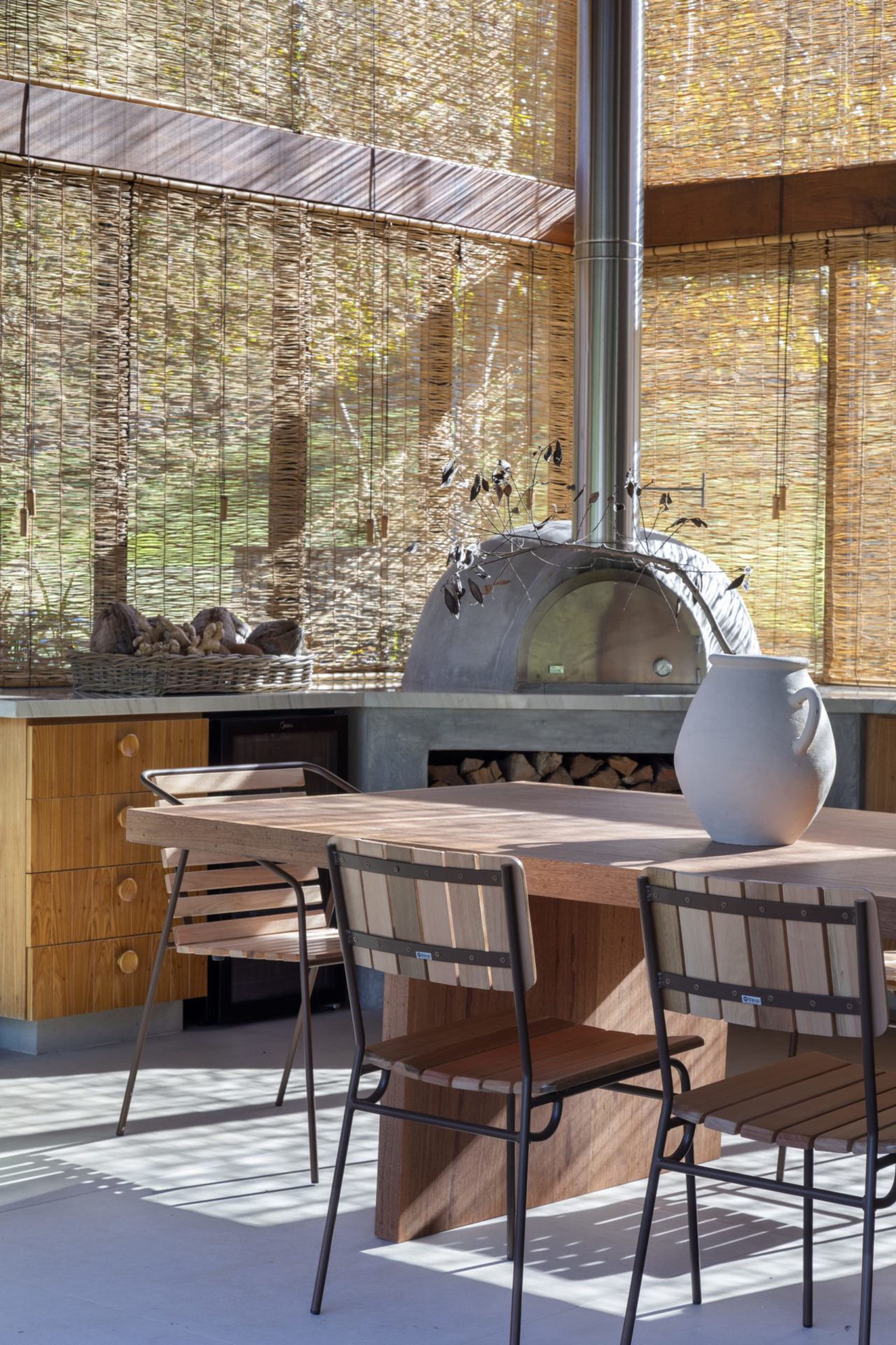 na foto forno a lenha