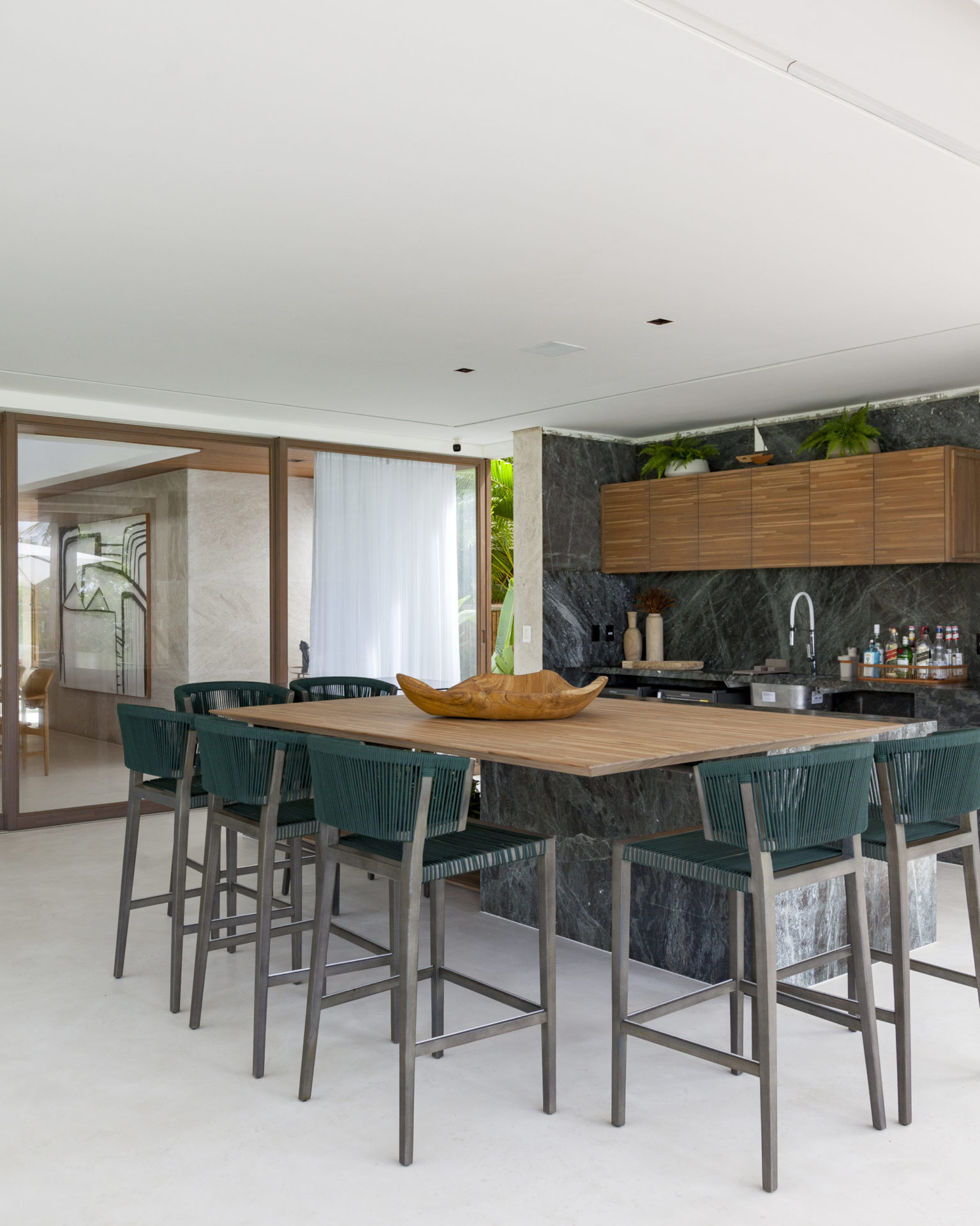 na foto cozinha de casa de praia