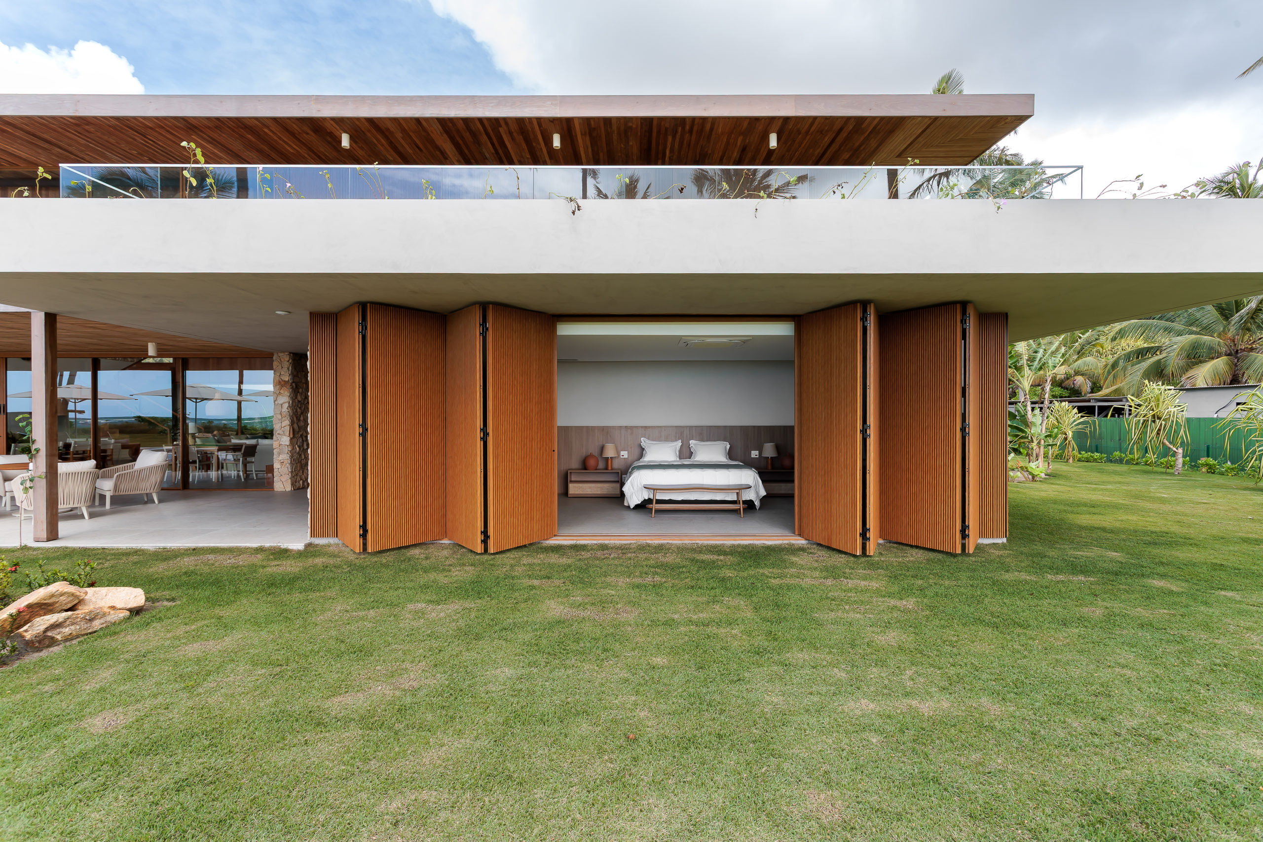 na foto quartos de casa de praia