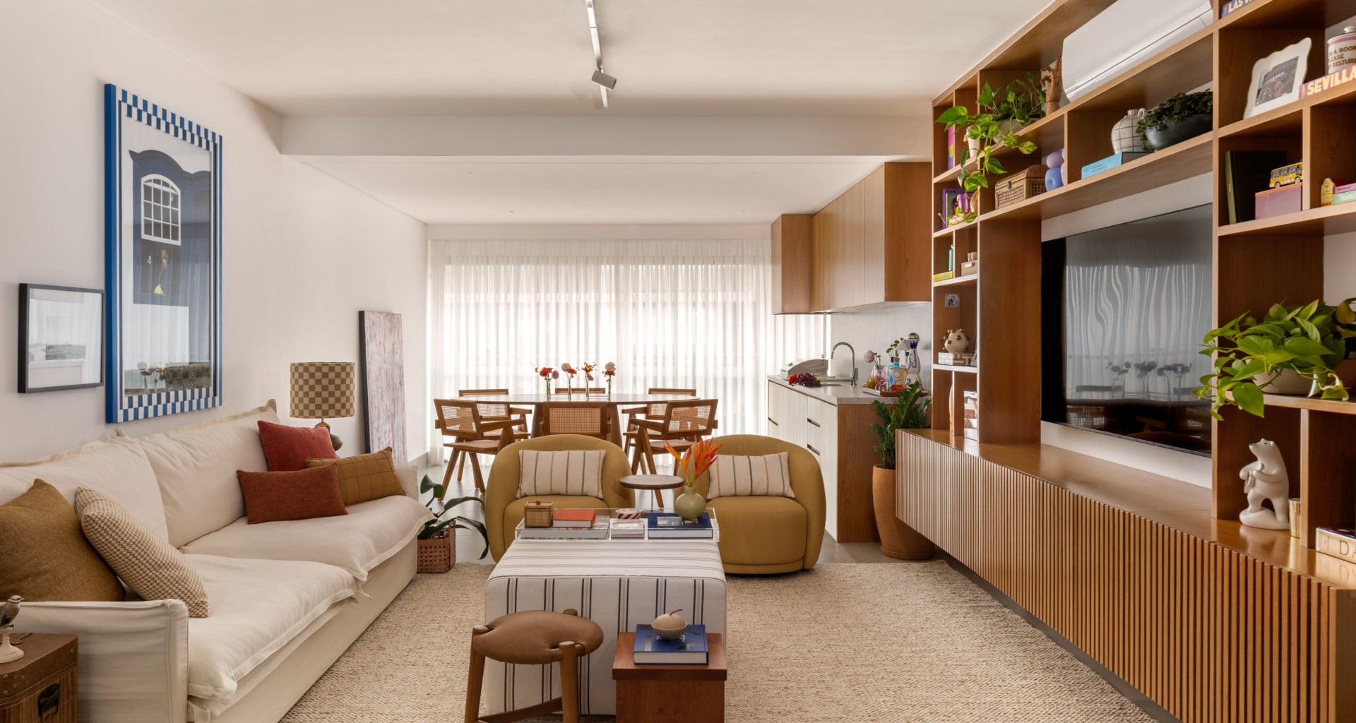 na foto sala de estar