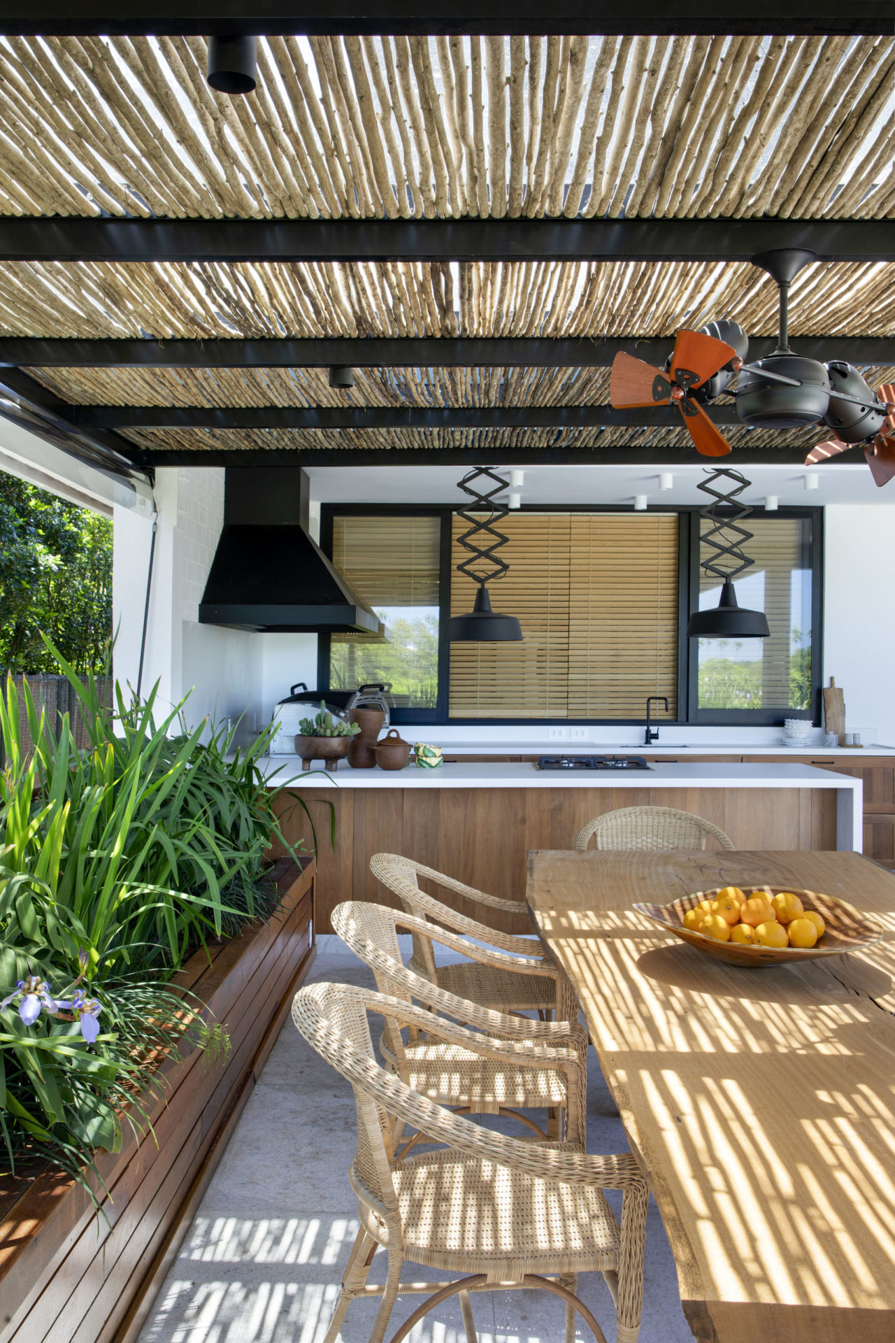 na foto área gourmet de casa