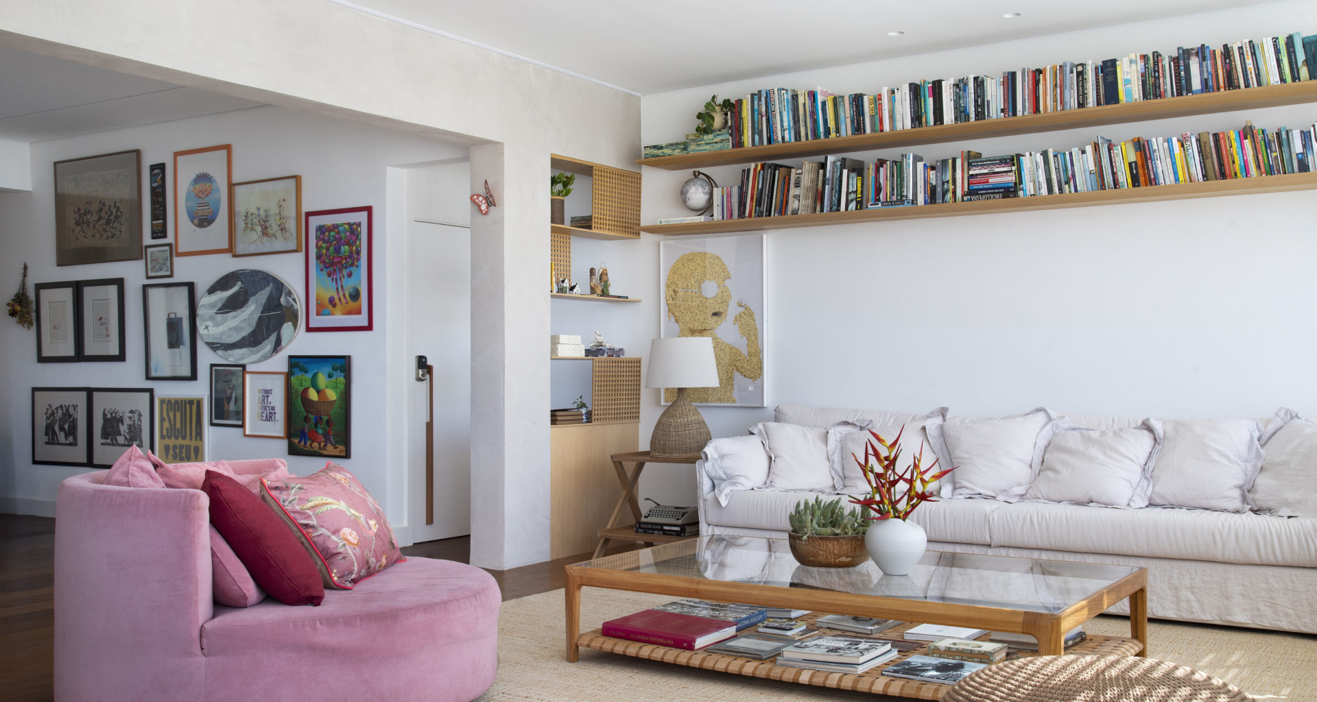 na foto sala de estar