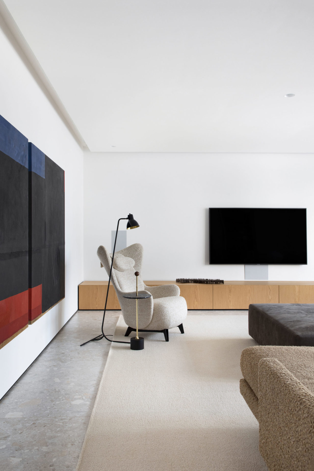 na foto sala de tv